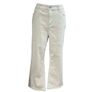 Marc New York Jeans Cream Wide-Leg Jeans